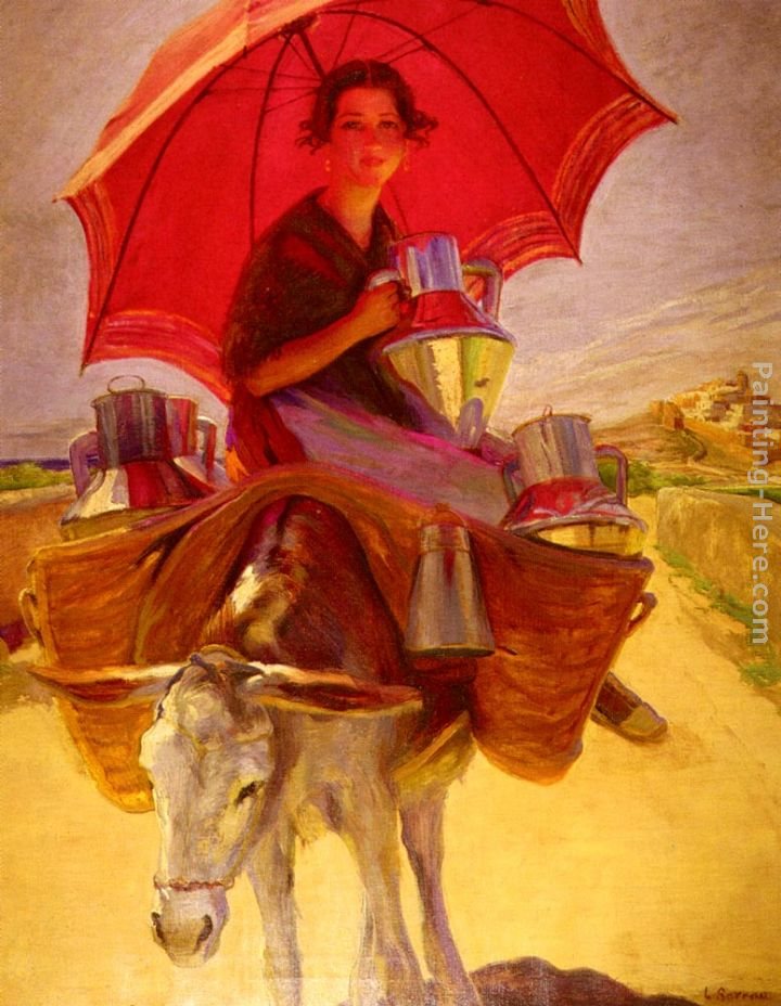 Laureano Barrau The Red Parasol